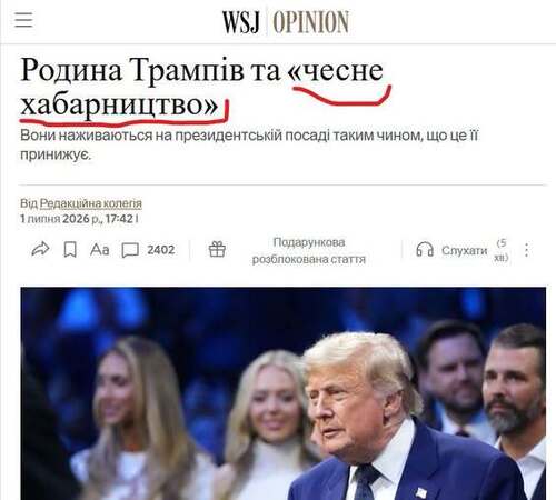 "Сім’я Трампа та «чесна корупція»" - Юрій Ніколов