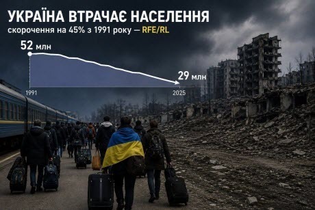 Україна втрачає населення
