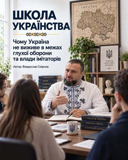 "Чому Україна не виживе в межах глухої оборони та влади імітаторів: потрібна зміна парадигми" - Владислав Смірнов