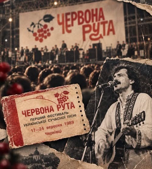У вересні 1989 року в Чернівцях проходив перший фестиваль української сучасної музики —«Червона рута»