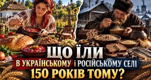 ЩО ЇЛИ В УКРАЇНСЬКОМУ І РОСІЙСЬКОМУ СЕЛІ 150 РОКІВ ТОМУ