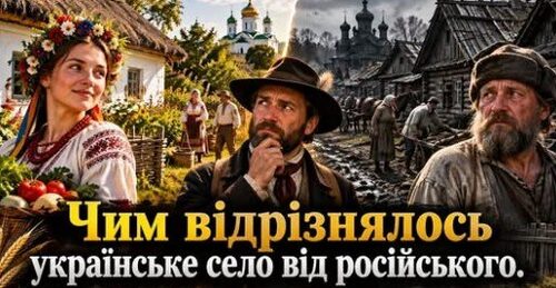 ЧИМ ВІДРІЗНЯЛОСЯ УКРАЇНСЬКЕ СЕЛО ВІД РОСІЙСЬКОГО. ЯКЕ СЕЛО БУЛО КРАЩЕ І ЧИМ