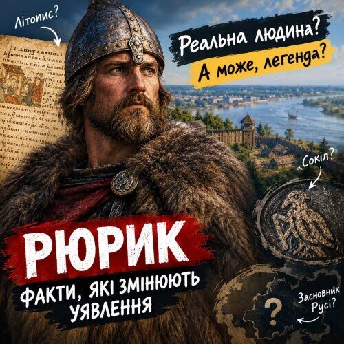 Рюрик: засновник Русі чи легенда, яку перетворили на політичний аргумент?