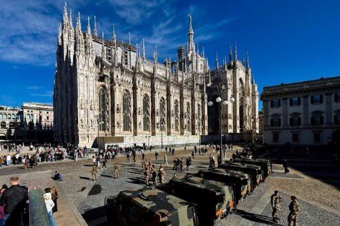 Элитных десантников бросили охранять Миланский собор